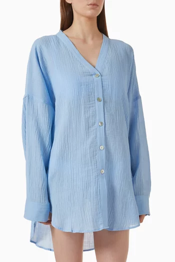 Barcelona Tunic in Crinkle Linen