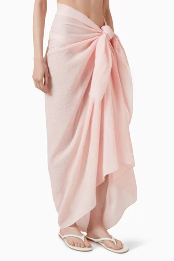 St. Tropez Sarong in Crinkle Linen