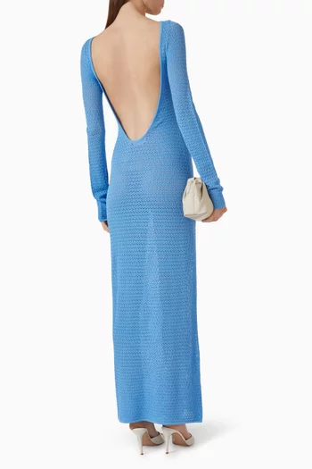 Bodrum Maxi Dress in Lace Crochet