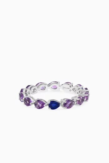 Odd One Out Ring in 18kt White Gold