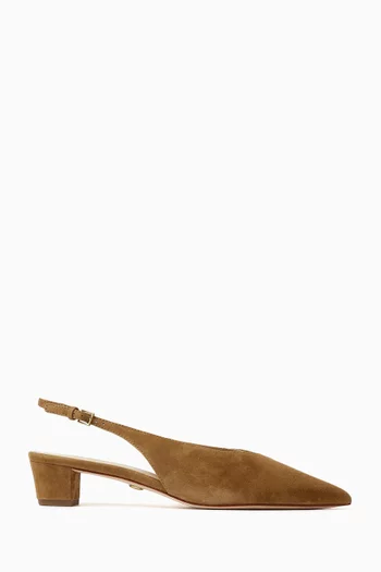 Pamela 35 Slingback Pumps in Suede