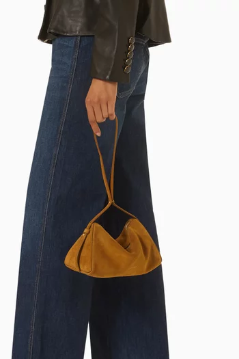 Prism Convertible Shoulder Bag in Suede