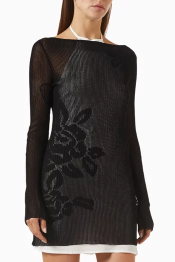 Korali Mini Dress in Cotton-knit