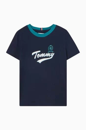 Crest Logo T-shirt in Cotton Jersey