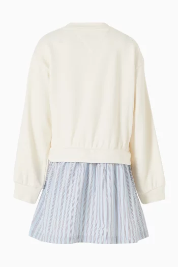 Logo Sweatshirt Dress in Cotton