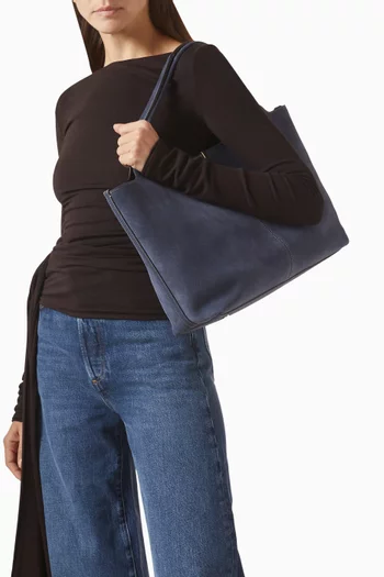 Medium-Small Shopping Bag in Suede