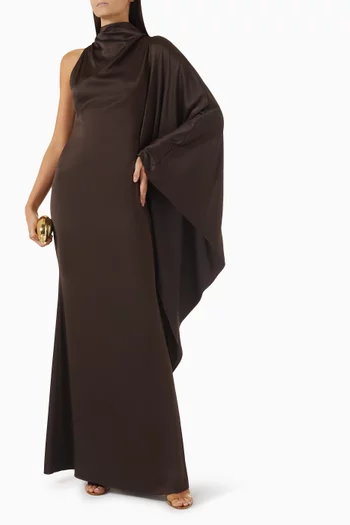 Odaluna Maxi Dress in Satin