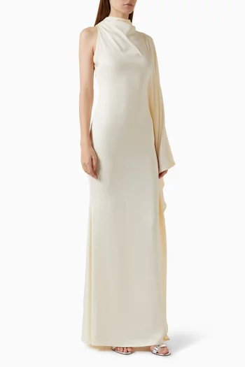 Odaluna Maxi Dress in Satin