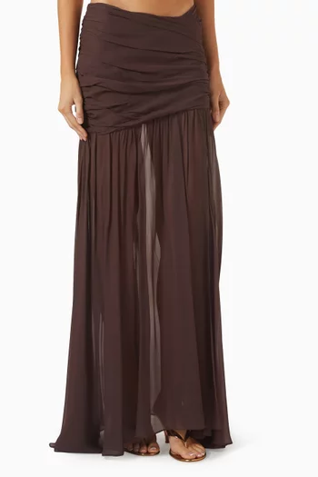Amaya Maxi Skirt in Georgette