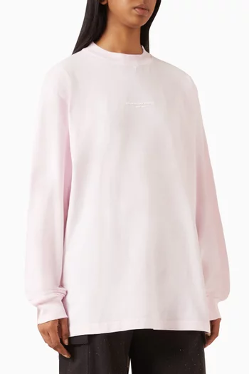 Logo-print Oversized T-shirt in Cotton