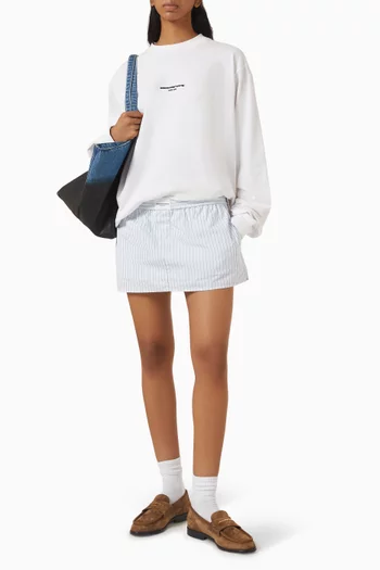 Logo-print Oversized T-shirt in Cotton