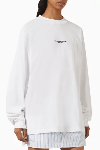 Logo-print Oversized T-shirt in Cotton