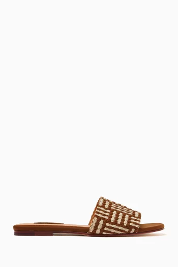 Cairo Slides in Woven Neoprene