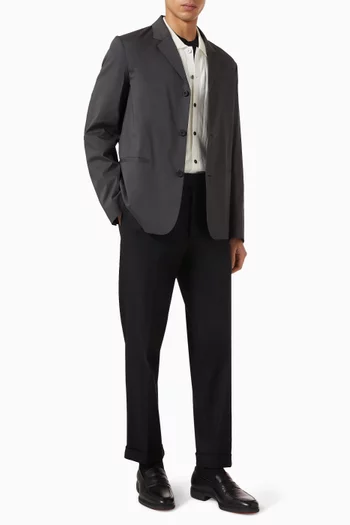 Slim-fit Pants in Linen-cotton