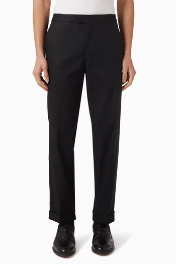 Slim-fit Pants in Linen-cotton