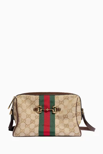 Small Horsebit Camera Bag in GG Canvas