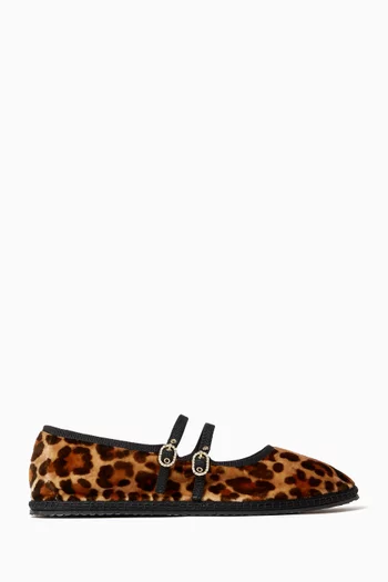 Audrey Furlana Ballerinas in Leopard-print