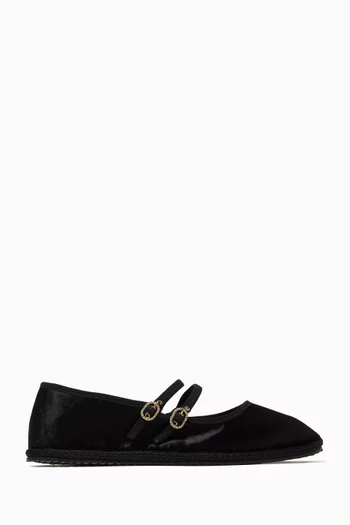 Audrey Cavallino Ballet Flats in Ponyskin Leather