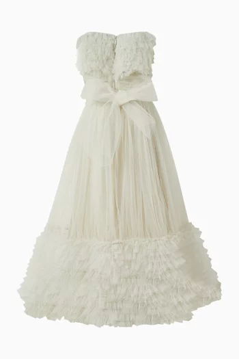 Off-shoulder Ruffle Dress