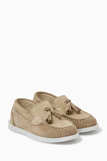 Tasseled Loafers in Suede