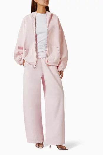 Oversized Zip Hoodie in Cotton