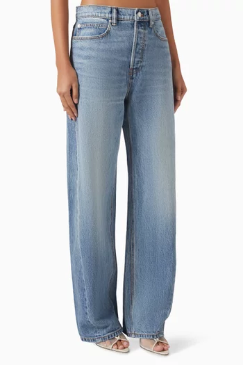 Float Shadow Logo Jeans in Denim