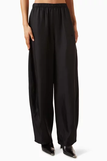 Mid-rise Track Pants in Silk