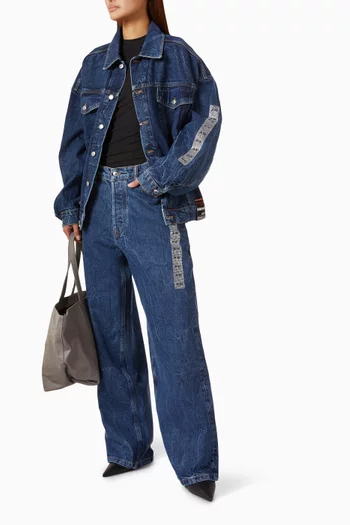 Oversized Trucker Jacket in Denim