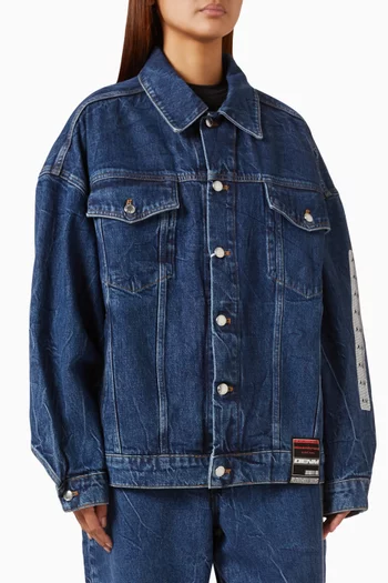Oversized Trucker Jacket in Denim