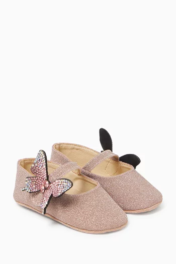 Butterfly Glitter Ballerinas