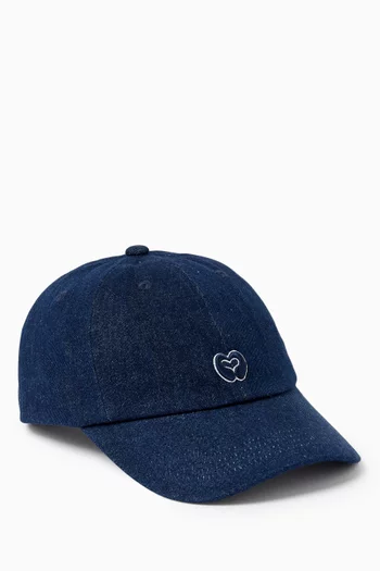 Logo Cap in Denim