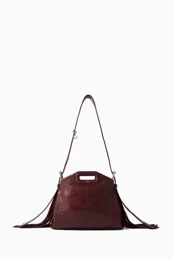 Mini Miss M Bag in Cracked Leather