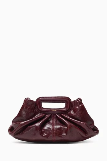 Mini Milpli Clutch in Crackled Leather