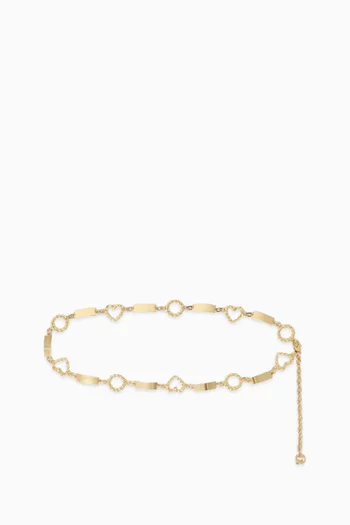 Twisted Chain Belt in Zamac