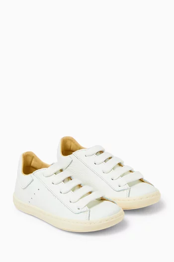 Lace-Up Sneakers in Leather