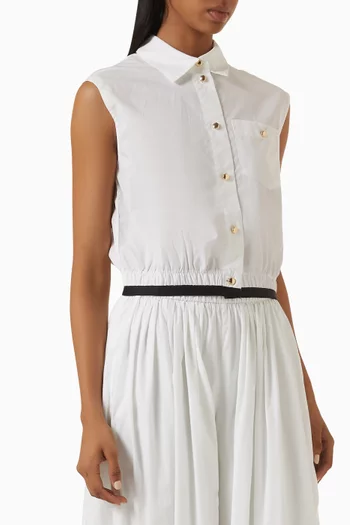 Crop Shirt in Cotton