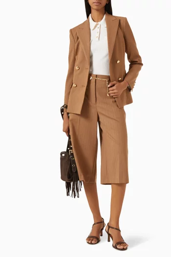 Double-breasted Blazer in Wool Blend