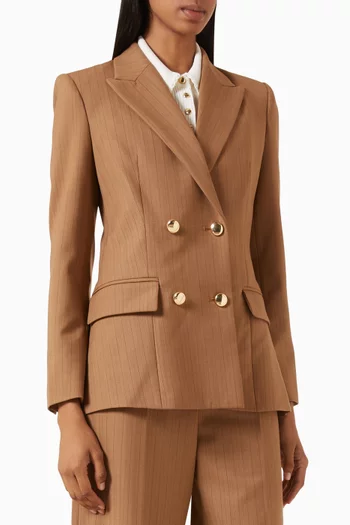 Double-breasted Blazer in Wool Blend