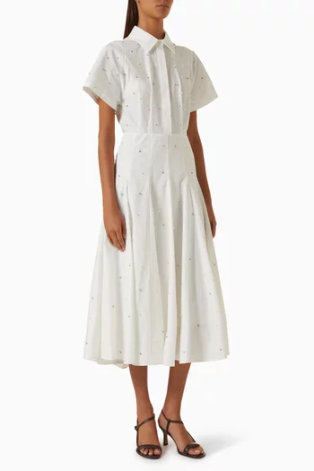 Embellished Dress in Cotton