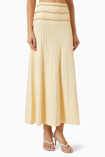 Lorianne Tassel Maxi Skirt