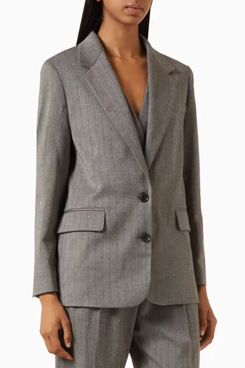 Crystal-embellished Blazer