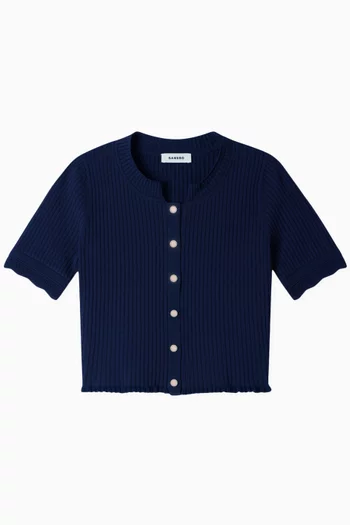 Heddy Cropped Top in Knit