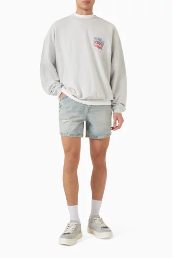 Busy Doing Nothing Shorts in Denim