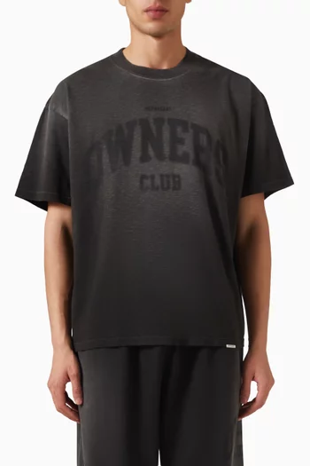 تي شيرت بشعار Owners Club‏ قطن