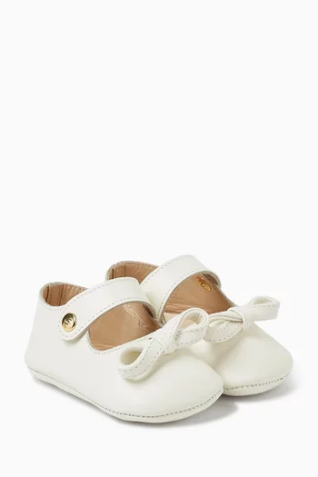 Bebe Bowie Booties in Leather