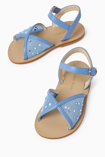 Katy Mini Glitz Sandals in Mesh