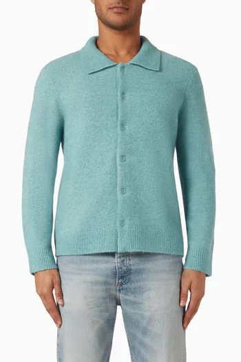 Slim-fit Cardigan in Alpaca-blend Knit