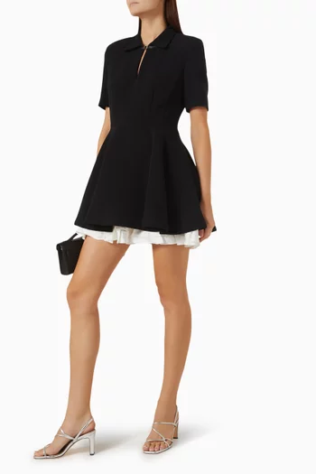 Joye Contrast Skater Mini Dress