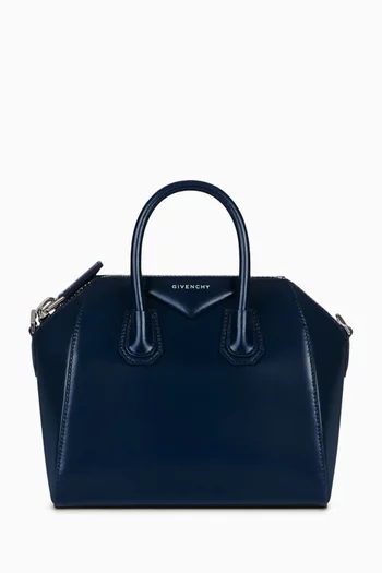 Mini Antigona Tote Bag in Box Leather