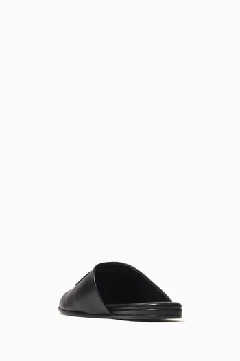 Padded Mules in Leather